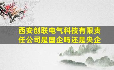 西安创联电气科技有限责任公司是国企吗还是央企