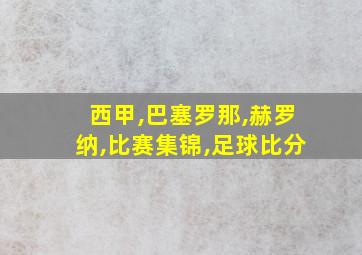 西甲,巴塞罗那,赫罗纳,比赛集锦,足球比分