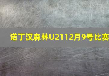 诺丁汉森林U2112月9号比赛