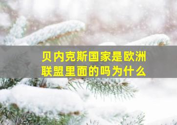 贝内克斯国家是欧洲联盟里面的吗为什么