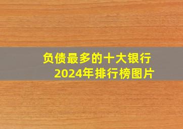 负债最多的十大银行2024年排行榜图片