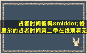 贤者时间彼得·格里尔的贤者时间第二季在线观看无修