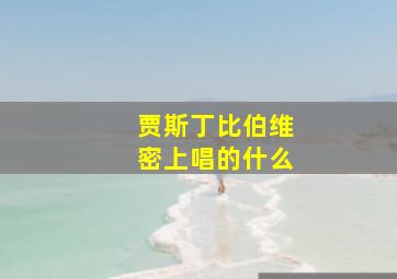 贾斯丁比伯维密上唱的什么