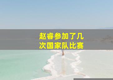 赵睿参加了几次国家队比赛