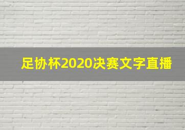 足协杯2020决赛文字直播