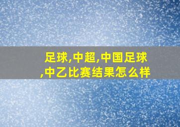 足球,中超,中国足球,中乙比赛结果怎么样