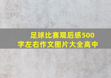 足球比赛观后感500字左右作文图片大全高中