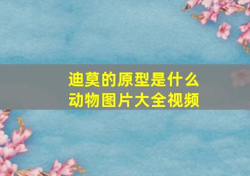 迪莫的原型是什么动物图片大全视频