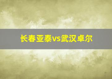 长春亚泰vs武汉卓尔