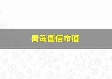 青岛国信市值