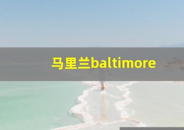 马里兰baltimore