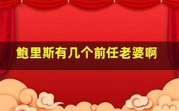 鲍里斯有几个前任老婆啊