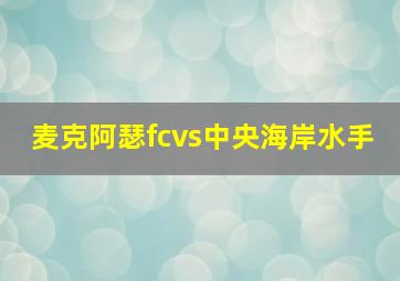 麦克阿瑟fcvs中央海岸水手